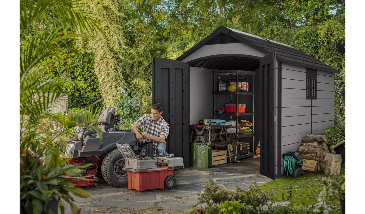 premier heavy plastic shed 7.5x11ft - Grey
