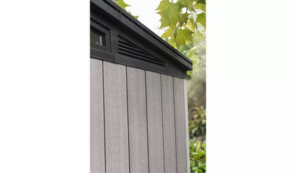 Artisan 9x7ft Double Door Pent Outdoor Plastic Garden Shed