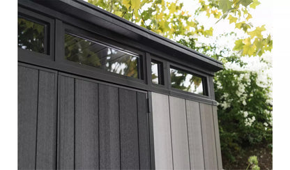 Artisan 9x7ft Double Door Pent Outdoor Plastic Garden Shed