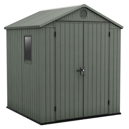 Darwin 6x6ft (1.9m x 1.8m) Garden Shed - Green