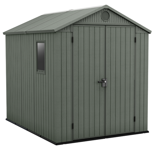 Darwin 6x8ft (1.9m x 2.4m) Garden Shed - Green