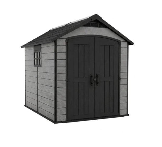 premier heavy plastic shed 7.5x11ft - Grey