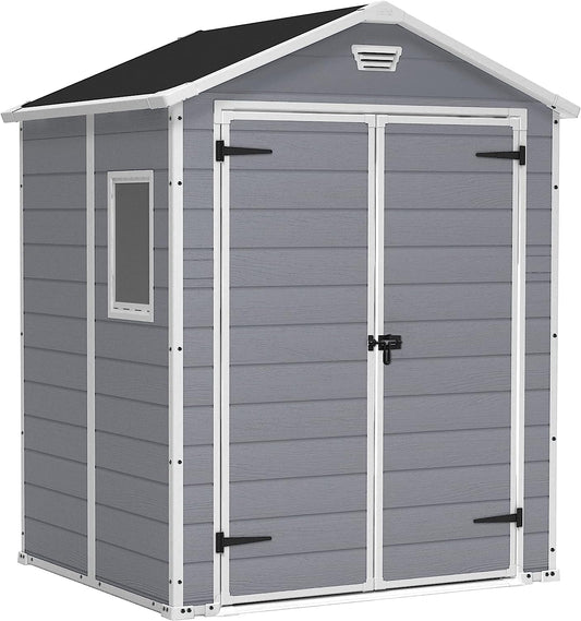 Manor 6x5ft Double Door Outdoor Garden Shed