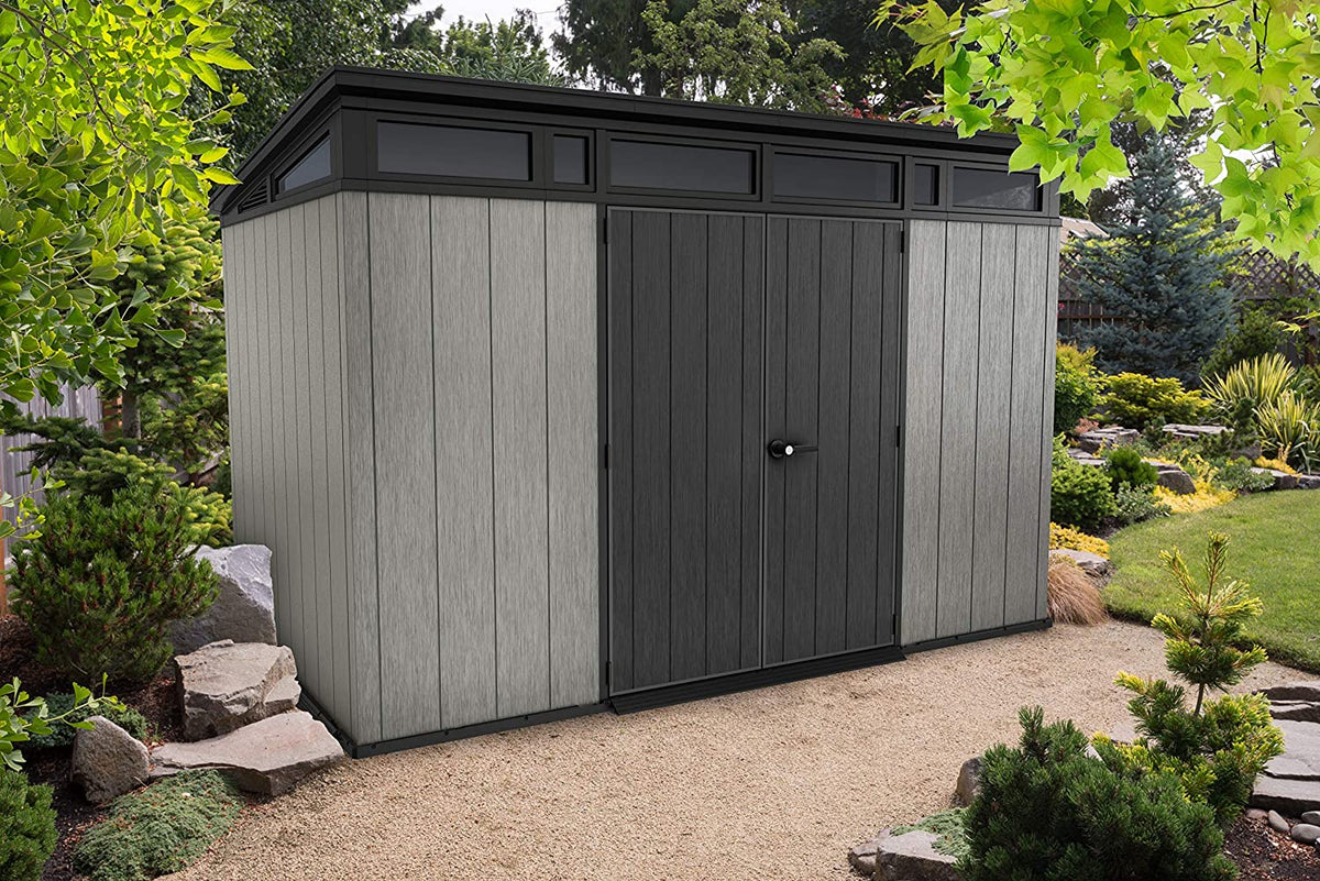 Artisan 11x7ft Double Door Pent Outdoor Plastic Garden Shed