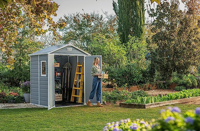 Manor 6x5ft Double Door Outdoor Garden Shed