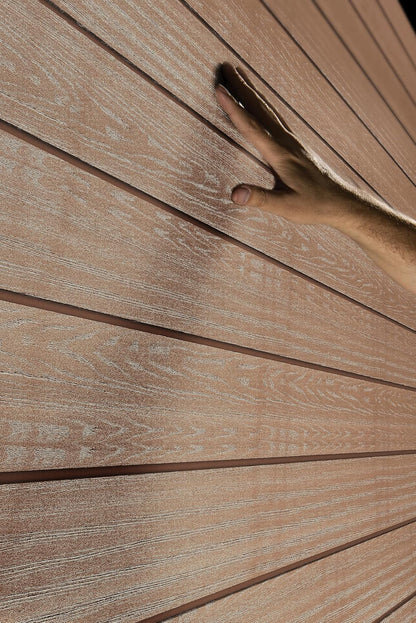 Newton 7.5x9ft  Garden Shed - Brown Wood-Effect Resin Outdoor Shed