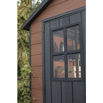 Newton 7x11ft Double Door Outdoor Apex Plastic Garden Shed